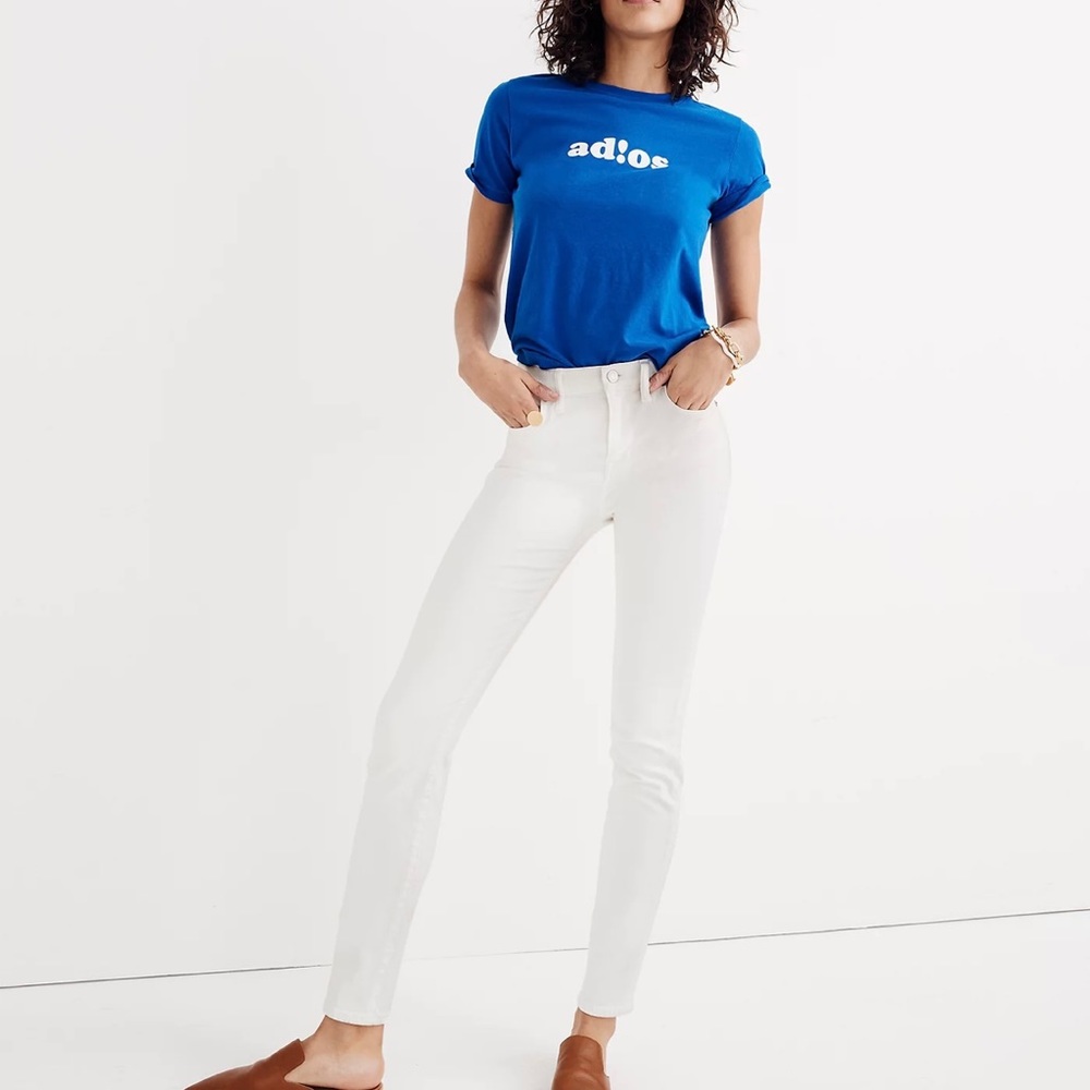 Madewell Pure White Skinnies